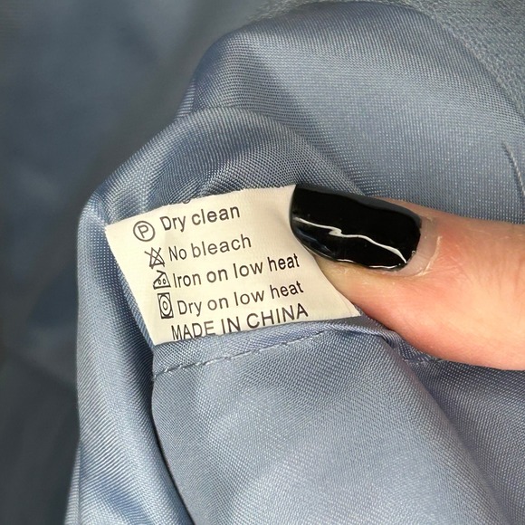 Blue Tulle One Shoulder Cinderella Dress Corset Party Formal Prom Women Size 8 - Picture 13 of 14